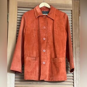 Vintage leather orange St. John’s Bay jacket